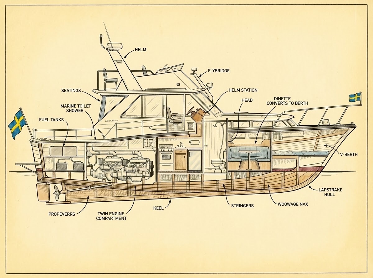 Cutaway illustration showing interior layout